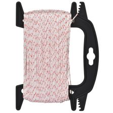 Cordino nylon bianco/rosso 1,8 mm - 100 mt con avvolgitore