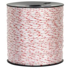 Cordino nylon bianco/rosso 1,8 mm - 500 mt su rocchetto
