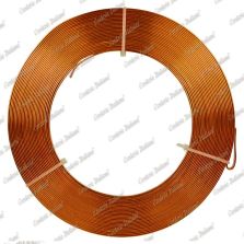 Filo alluminio piatto arancio, 5 x 1 mm, 10 mt