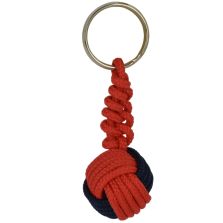 Portachiavi pallina sport rosso-blu