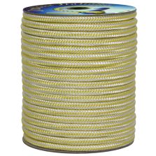 Treccia fantasia bicolore Bianco - Gialla, 6 mm - 250 mt