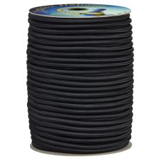 Treccia elastica nera 4 mm - 50 mt