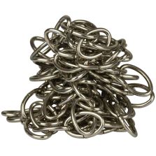 Catena ovale Ø 2 mm, interno maglia 15 mm x 8 mm, 1,5 mt, nichelata