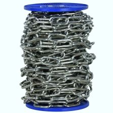 Catena saldata maglia lunga Ø 4 mm, interno maglia 32 mm x 8 mm, 58 mt, zincata elettrolitica
