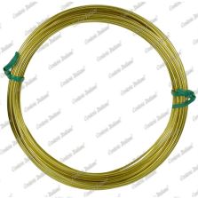 Filo alluminio tondo oro, 2 mm - 12 mt