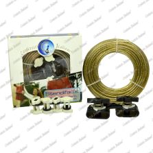 Kit Stendibiancheria acciaio ottonato 4 mm - 20 mt