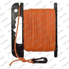 Treccia boa sub galleggiante arancio, 4 mm - 25 mt, con avvolgitore