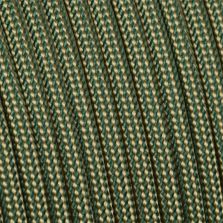 Paracord 550 stripes beige-verde scuro 4 mm - 30 mt