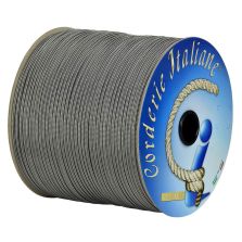 Paracord 550 stripes bianco-nero 4 mm - 50 mt