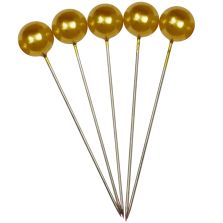 Spilli oro, 6 mm x 65 mm, 100 pz