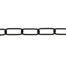 Catena genovese Ø 2,8 mm, interno maglia 35 mm x 10 mm, 1,5 mt, nera