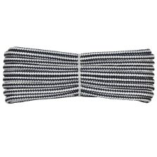 Treccia fantasia bicolore Bianco - Blu, 6 mm - 10 mt