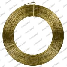 Filo alluminio piatto oro, 5 x 1 mm, 10 mt