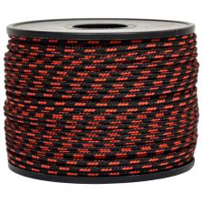 Treccia sky nera con spia rossa 2 mm - 50 mt