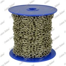Catena forzatina Ø 1,1 mm, interno maglia 5 mm x 3 mm, 25 mt, nichelata