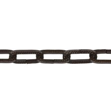 Catena genovese martellata Ø 4 mm, interno maglia 29 mm x 8,5 mm, 1,5 mt, bronzata