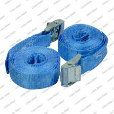 Cinghie di ancoraggio per piccoli carichi con fibbia autobloccante, 25 mm - 2,5 mt, 2 pz
