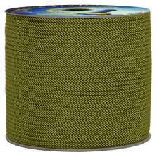Treccia piatta spiral, giallo/nero, 4 mm - 90 mt