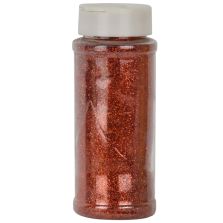 Glitter con dosatore, colore rosso, 100 gr