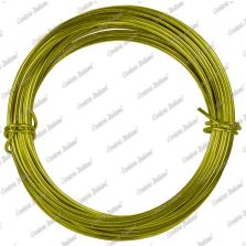 Filo alluminio tondo giallo, 2 mm - 12 mt