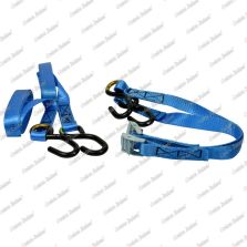 Cinghia di ancoraggio per piccoli carichi, 2 ganci + fibbia autobloccante, 25 mm - 1,5 mt, 1 pz