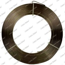 Filo alluminio piatto marrone, 5 x 1 mm, 10 mt