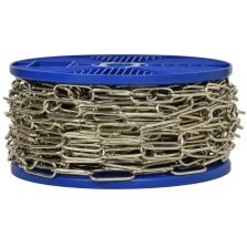 Catena genovese Ø 2 mm, interno maglia 16 mm x 6 mm, 60 mt, nichelata
