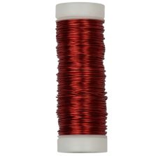Filo rame smaltato, colore rosso, 0,5 mm - 28 mt