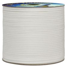 Treccia piatta élite, bianco, 4 mm - 20 mt