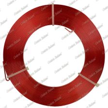 Filo alluminio piatto rosso, 5 x 1 mm, 10 mt