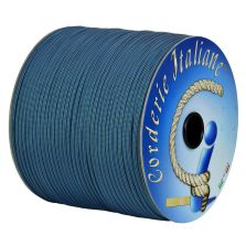 Paracord 550 stripes nero-azzurro 4 mm - 50 mt