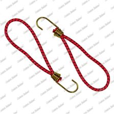 Tenditore elastico ad anello 6 mm - 15 cm, rosso, 2 pezzi