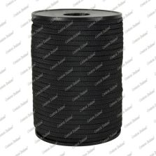 Treccia piatta élite, nera, 4 mm - 40 mt