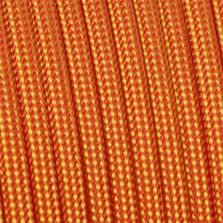 Paracord 550 stripes giallo-rosso 4 mm - 20 mt