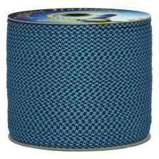 Treccia piatta starry, nero/azzurro, 4 mm - 90 mt