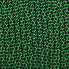 Paracord 550 diamond nero-verde 4 mm - 20 mt