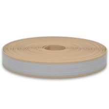 Cintino in pvc 20 mm - 7,5 mt, beige - beige/grigio