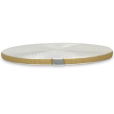 Cintino in rafia 22 mm - 50 mt, beige/grigio