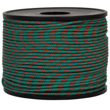 Treccia sky verde con spia rossa 2 mm - 100 mt