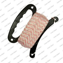 Cordino nylon bianco/rosso 1,8 mm - 100 mt con avvolgitore