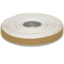 Cintino in polipropilene 22 mm - 7,5 mt, beige-grigio