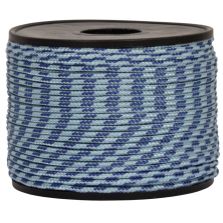 Treccia sky celeste con spia blu 2 mm - 100 mt