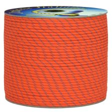 Treccia piatta élite, arancio/azzurro, 4 mm - 90 mt