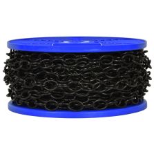Catena ovale Ø 2,8 mm, interno maglia 17 mm x 10 mm, 30 mt, nera