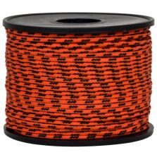 Treccia sky arancio con spia nera 2 mm - 50 mt
