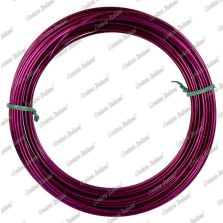 Filo alluminio tondo fucsia, 2 mm - 12 mt