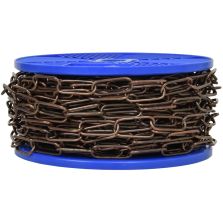 Catena genovese Ø 2 mm, interno maglia 16 mm x 6 mm, 60 mt, bronzata