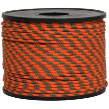 Treccia sky arancio con spia verde 2 mm - 50 mt