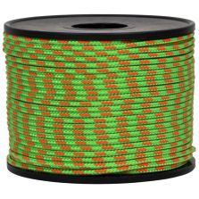 Treccia sky verde flu con spia arancio 2 mm - 50 mt