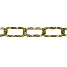 Catena genovese ritorta Ø 3,5 mm, interno maglia 38 mm x 12 mm, 1,5 mt, ottonata